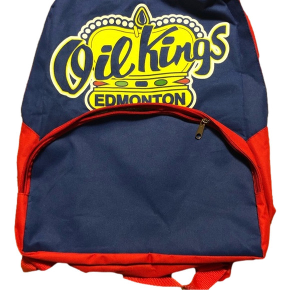 vintage Edmonton Oil Kings Small Back Back Pack Sac Excellent Condition - Picture 2 of 7